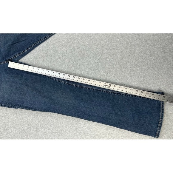 Kut from the Kloth Button Flap Pocket Jeans Sz 6 Dark Wash Grunge Embroidered - Picture 10 of 10